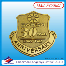 30th Anniversary Promotion Enamel Badge Metall Gold Army Pin Abzeichen Medaille Wir machen Custom Embossed Metallogo Abzeichen Pin Medal Factory (LZY201300280)